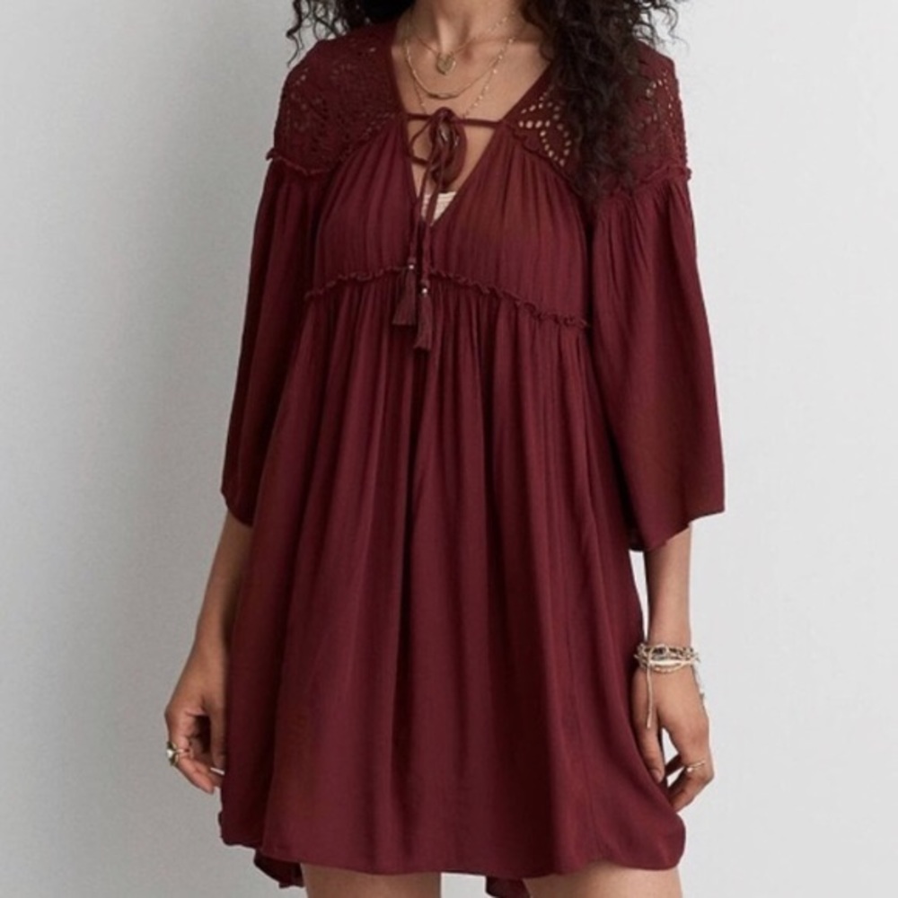 American Eagle Maroon Dress